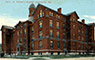 St. Vincent’s Hospital, Indianapolis. At the time of the 1918 epidemic, the hospital was located on Fall Creek Drive.