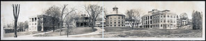 Worcester Memorial Hospital (Belmont Hospital), ca. 1910. Built in 1896 as the Board of Health’s Isolation Hospital for contagious diseases, separate wards for diphtheria, scarlet fever, and tuberculosis were added over the years.  The hospital had a normal capacity of 130 beds, with room for many more cases in times of emergency.