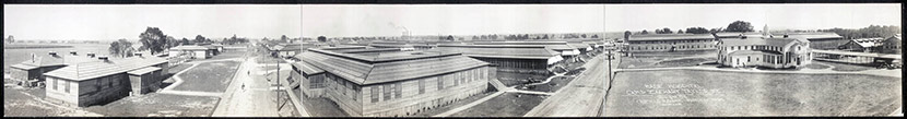 The sprawling base hospital complex at Camp Zachary Taylor, on the outskirts of Louisville. It was the largest military camp in the United States at the time.