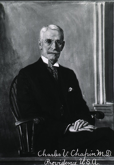 Portrait of Charles Value Chapin, the long-serving health officer of Providence.