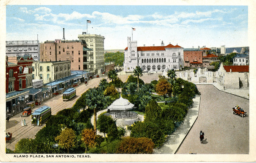 Alamo Plaza in downtown San Antonio.