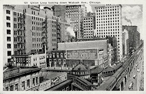 Union Loop looking down Wabash Ave.