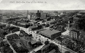 A bird’s-eye view of Des Moines.